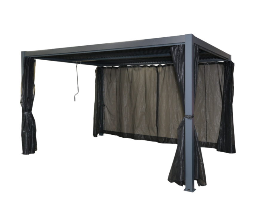 BORA PERGOLA 10 X 12FT ALU. W/SLIDING NET